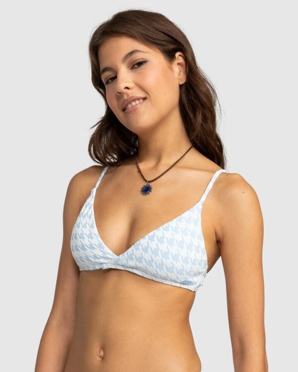 Roxy Check It V Neck Tri Bikini Top
