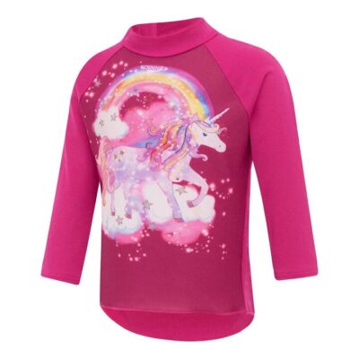 Speedo Toddler Girls Digi Printed Rashtop