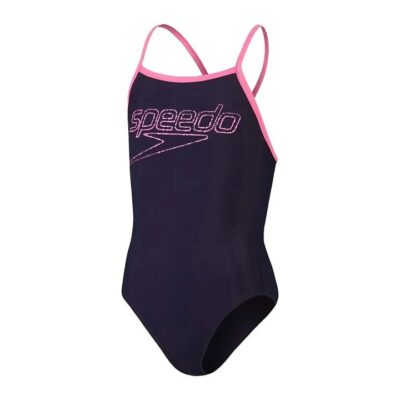 Speedo Girls Logo Thinstrap Muscleback
