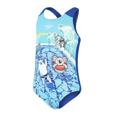 Speedo Girls Digi Printed One Piece Swimsuit