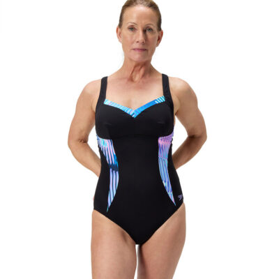 Speedo Womens Shaping Printed Lunaelustre One Piece