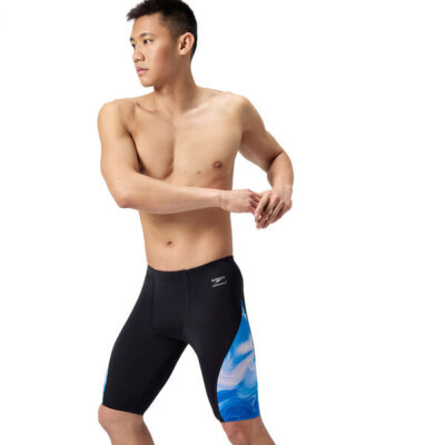 Speedo Printed Side Spliced Jammer Professional Swimwear