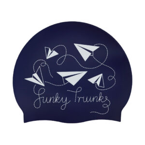 Funky Trunks Silicone Swimming Cap Paper Plain