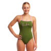 Show Funkita Ladies Single Strap One Piece Glamo Camo