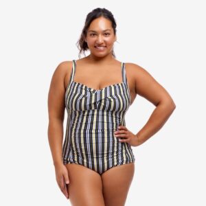 Funkita Ladies Ruched One Piece Admiralty Stripe
