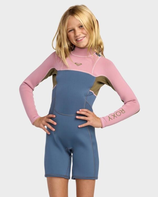 Roxy Girls 2-16 2/2mm Prologue Long Sleeve Back Zip Springsuit