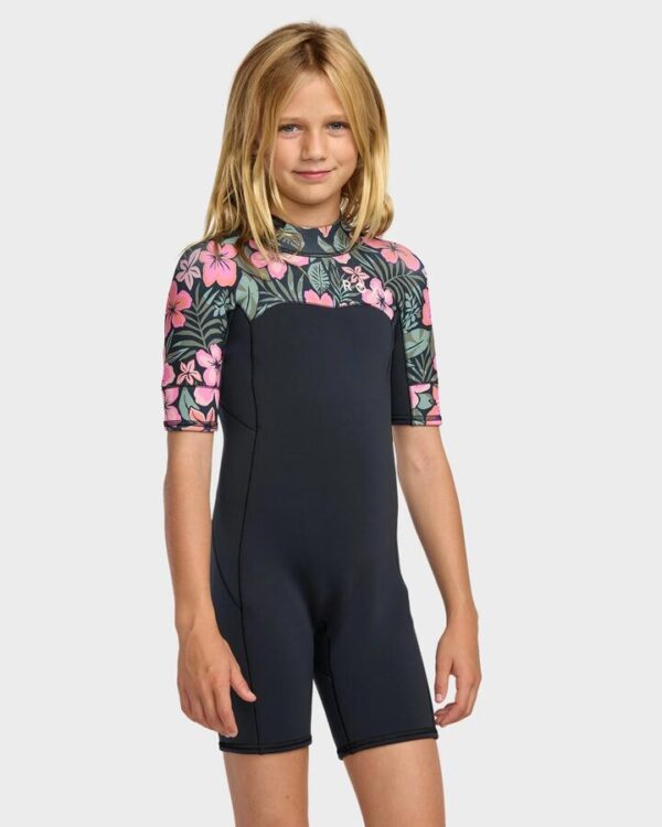Roxy Girls 2-16 2/2 Swell Natural Back Zip Springsuit