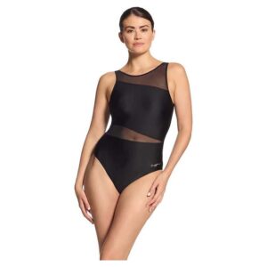 Zoggs Women’s Rustique Mesh V Back One Piece Swimsuit