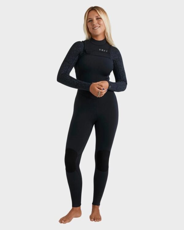 Roxy Women’s 4/3mm Swell Natural Chest Zip Wetsuit