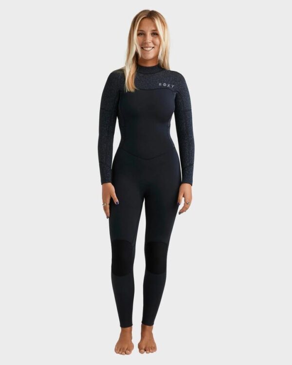 Roxy Women’s 4/3mm Swell Natural Back Zip Wetsuit