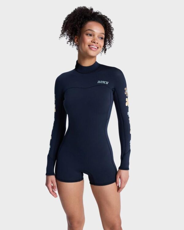 Roxy Women’s 2mm Swell Back Zip Natural Long Sleeve Springsuit