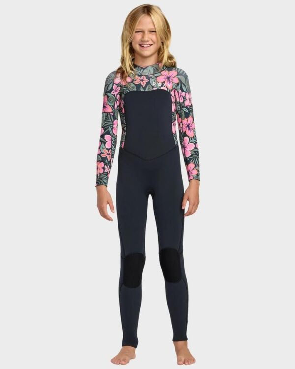 Roxy Girls 8-16 4/3mm Swell Natural Back Zip Wetsuit