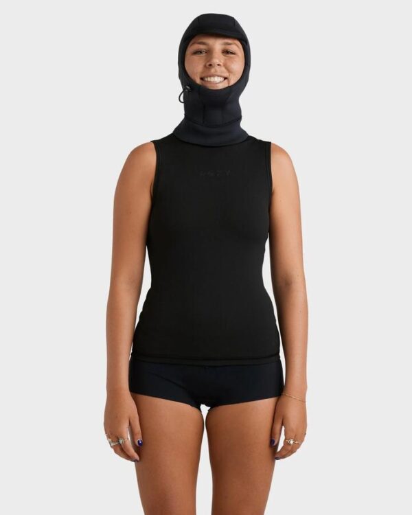 Roxy Women’s 2mm Swell Natural Hooded Vest Wetsuit