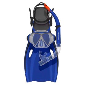 Mirage Mission Silitex Mask, Snorkel & Fin Set