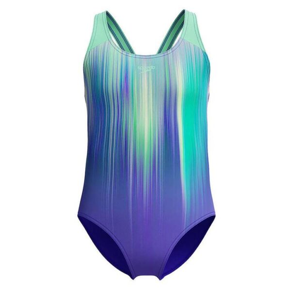 Speedo Girl’s Digi Placement Splashback One Piece