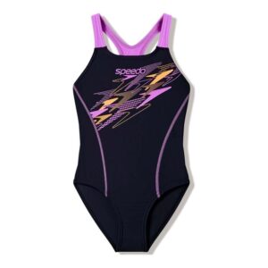 Speedo Girl’s Medley Logo Medalist One Piece Swimsuit