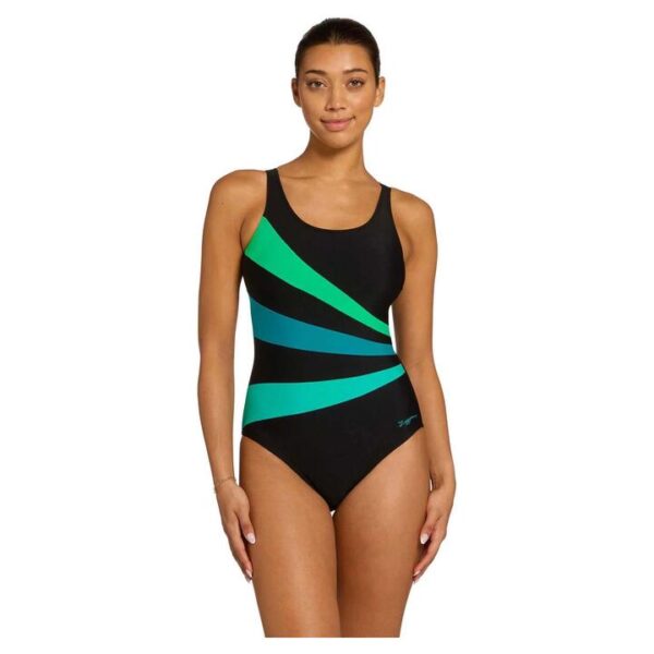 Zoggs Women’s Evergreen Sandon Adjustable Scoopback One-Piece Swimsuit