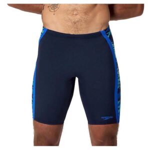 Speedo Men’s Print Spliced Jammer Shorts