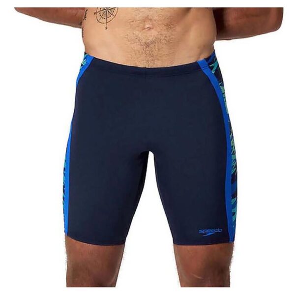Speedo Men’s Print Spliced Jammer Shorts