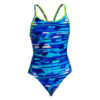 Show Funkita Ladies Diamond Back One Piece Pace Racer (image 2)