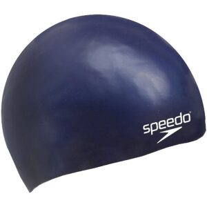 Speedo Junior Moulded Silicone Cap Navy