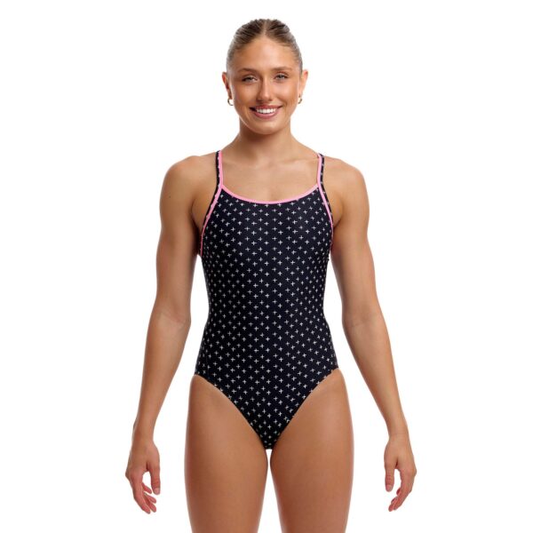 Funkita Ladies Diamond Back One Piece Be Positive