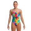 Show Funkita Ladies Diamond Back One Piece Falling Colours