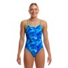 Show Funkita Ladies Diamond Back One Piece Try Blue