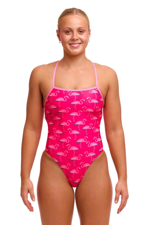Funkita Ladies Strapped In One Piece Flaming Go Gos