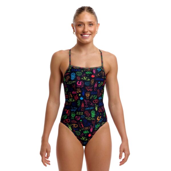 Funkita Ladies Swim Secure One Piece Doodles