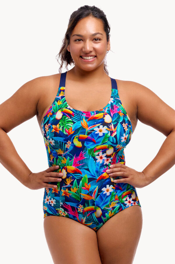 Funkita Birdie Wordie Brace Me Back One Piece