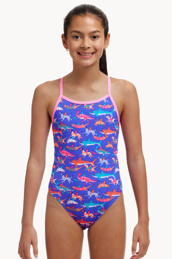 Funkita Girls Doggie Paddle Single Strap One Piece