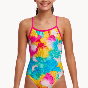 Funkita Girls Cloudy Colours Single Strap One Piece