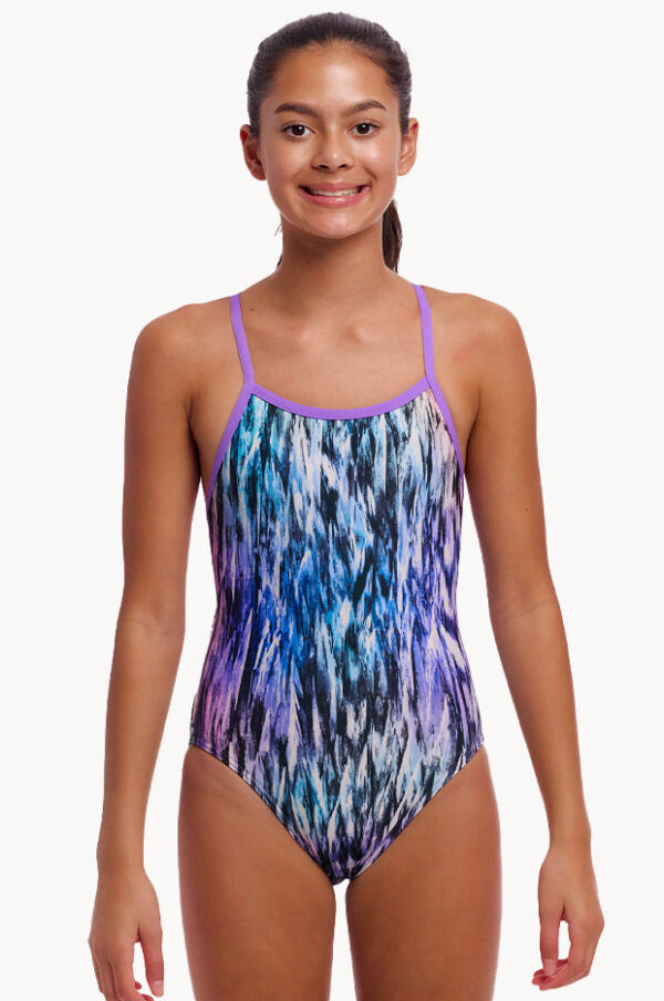 Funkita Girls Fly Dye Single Strap One Piece