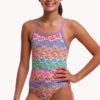 Show Funkita Girls Jig Jag Single Strap One Piece (image 3)