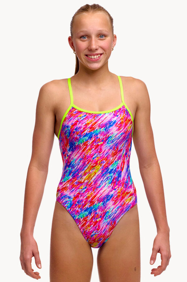 Funkita Girls Blow In Single Strap One Piece