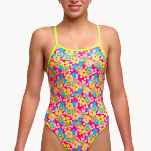 Funkita Girls Flow Blow Single Strap One Piece