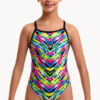 Show Funkita Girls Happy Hide Single Strap One Piece
