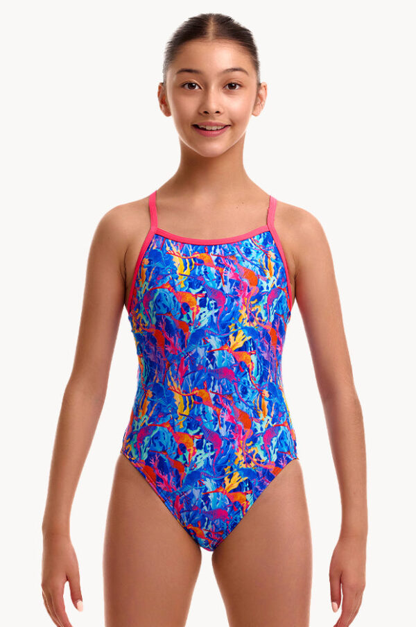 Funkita Girls Dragons Den Single Strap One Piece