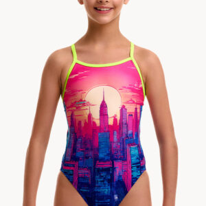 Funkita Girls Skyline Drive Single Strap One Piece