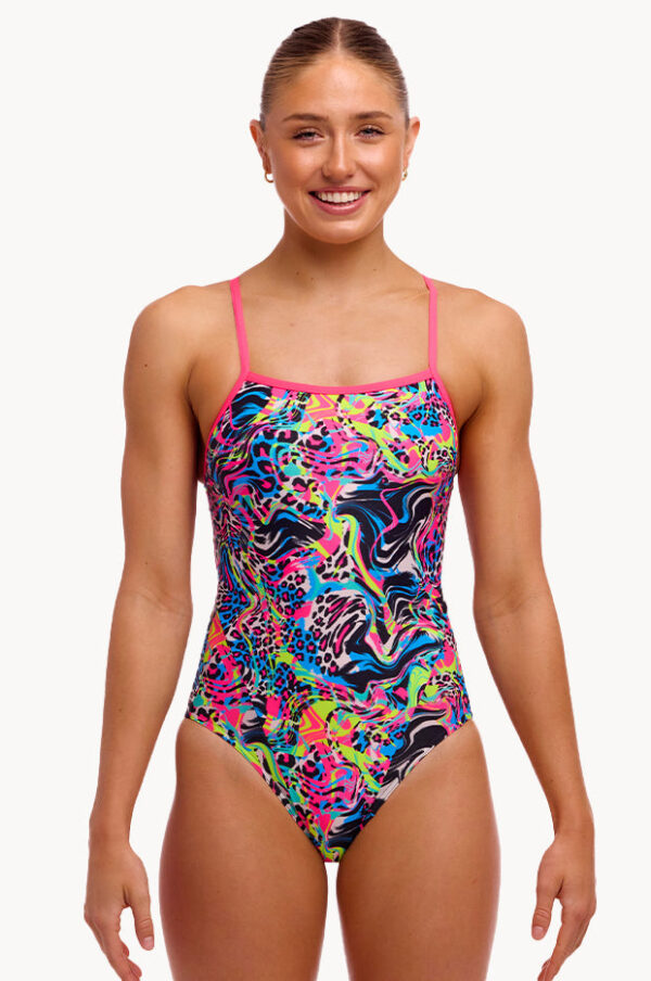 Funkita Lolly Leopard Single Strap One Piece