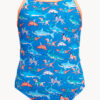 Show Funkita Girls Fin Swimming Diamond Back One Piece (image 3)