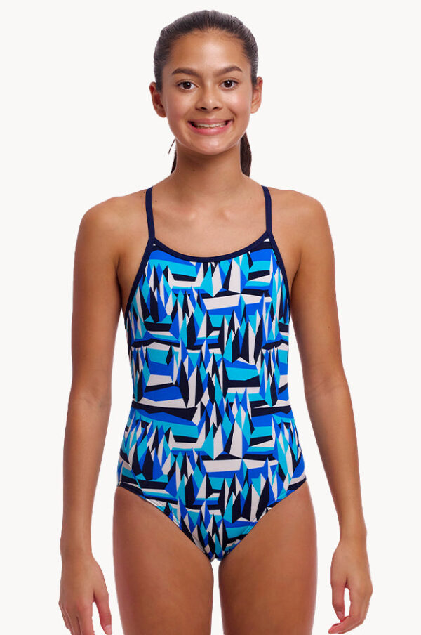 Funkita Girls Polar Caps Diamond Back One Piece