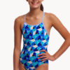Show Funkita Girls Tetra Tonic Diamond Back One Piece (image 3)