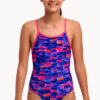 Show Funkita Girls Warped Waves Diamond Back One Piece