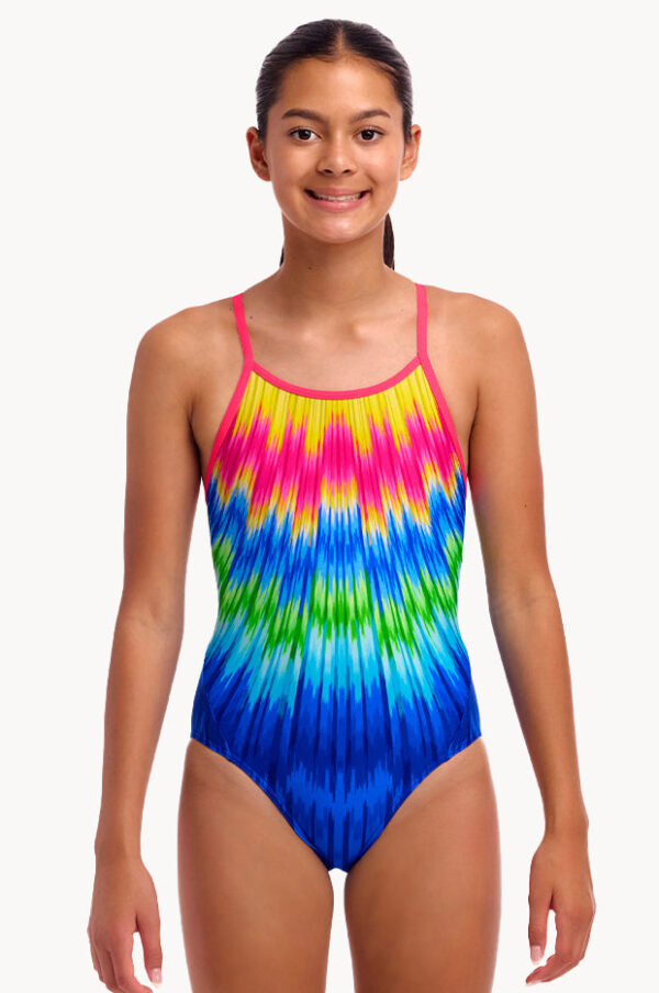 Funkita Girls Fly Time Diamond Back One Piece