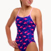 Show Funkita Girls Flocked Up Diamond Back One Piece (image 3)