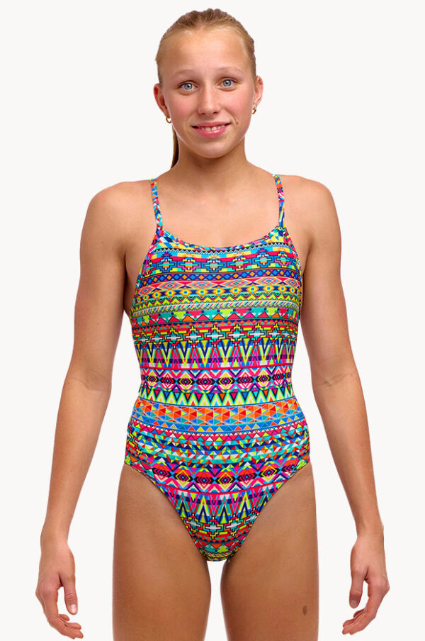 Funkita Girls Packed Up Diamond Back One Piece