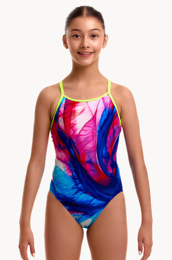 Funkita Girls Muscle Mad Diamond Back One Piece