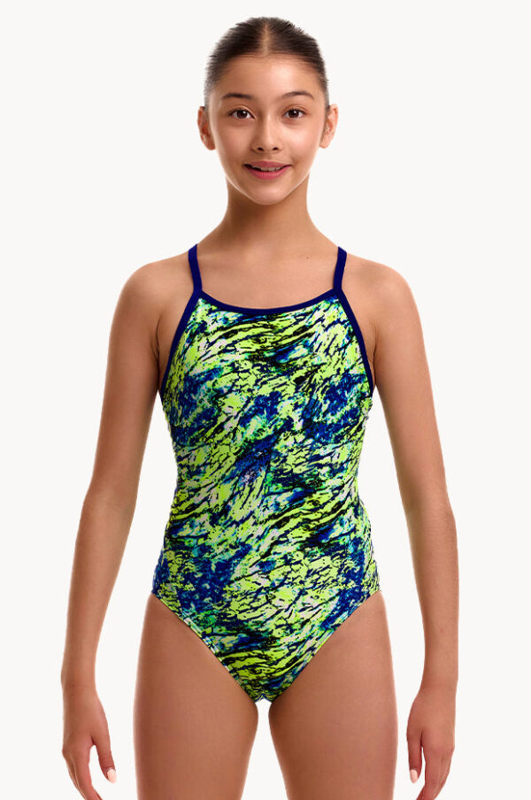 Funkita Girls Scaled Back Diamond Back One Piece